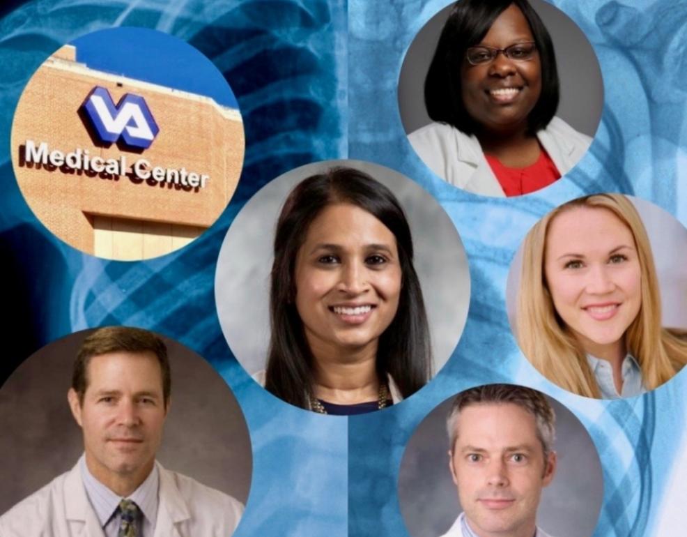 Neelima Navuluri, MD, MPH and her mentors on her NCCN-awarded project 