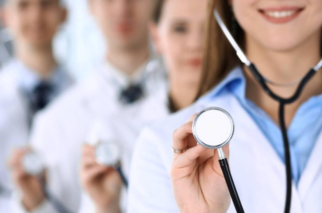 Doctors holding stethoscope