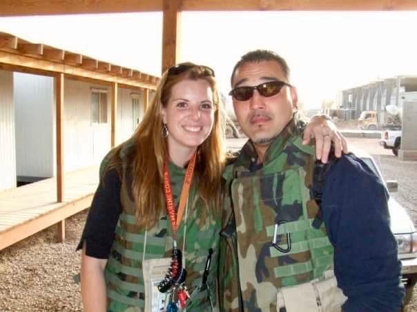 Christy and Tony Leonard in Baghdad, Iraq